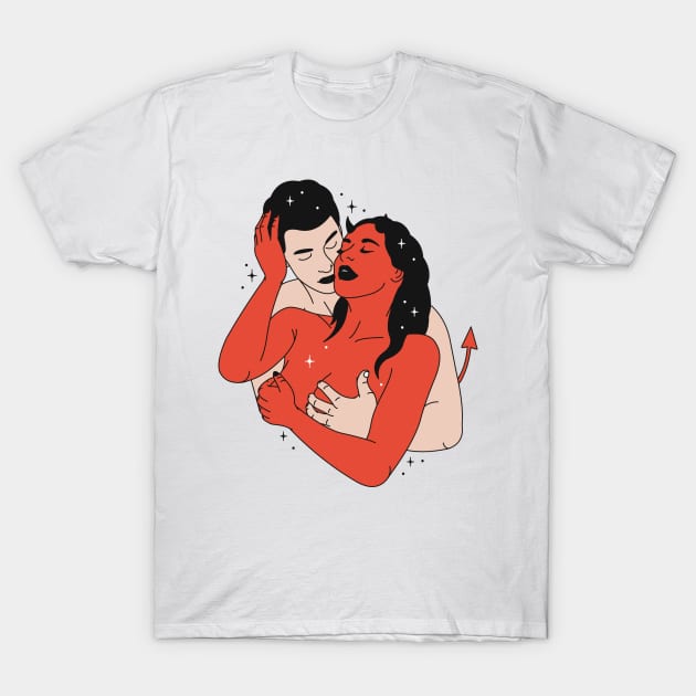 Devil Girl T-Shirt by eromatica